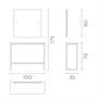 Salon Ambience London Styling Unit - Square MirrorAlternative Image5