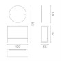 Salon Ambience London Styling Unit - Square MirrorAlternative Image7