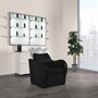 Salon Ambience Luxury Wash Unit with White Basin (No Massage) - All Black Coffee Upholstery (59)Alternative Image3