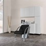 Salon Ambience Dreamwash Washpoint - Silver Frame & White Basin - All Black Coffee Upholstery (59)Alternative Image3
