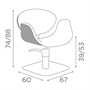 Salon Ambience Amber Styling ChairAlternative Image3