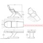 REM Excel 3 Motor Electric Couch - WhiteAlternative Image5