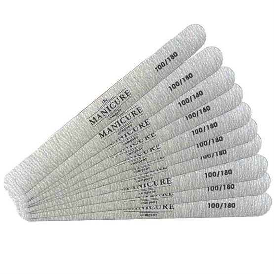 The Manicure Company 100/180 GRIT Pro Nail Files - 5pk