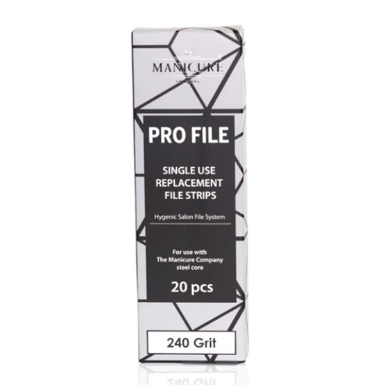 The Manicure Company Replacement Nail File Strips - 240grit (Pack of 20)