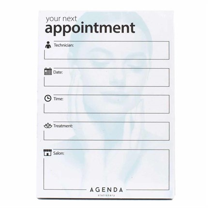 Agenda Beauty Appointment Cards Pk100