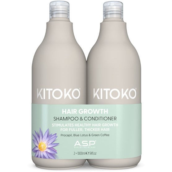A.S.P Kitoko Hair Growth Shampoo & Conditioner Duo 1 Litre