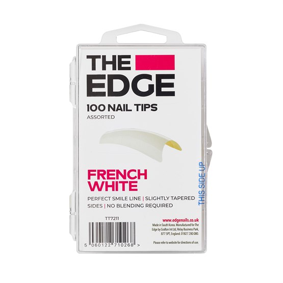 The Edge French White Tips Assorted - Pk100