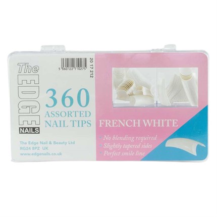 The Edge French White Tips Assorted - 360 Assorted