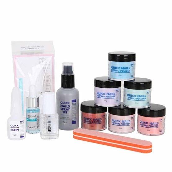 The Edge Quick Nails Coloured Dipping Powders Kit