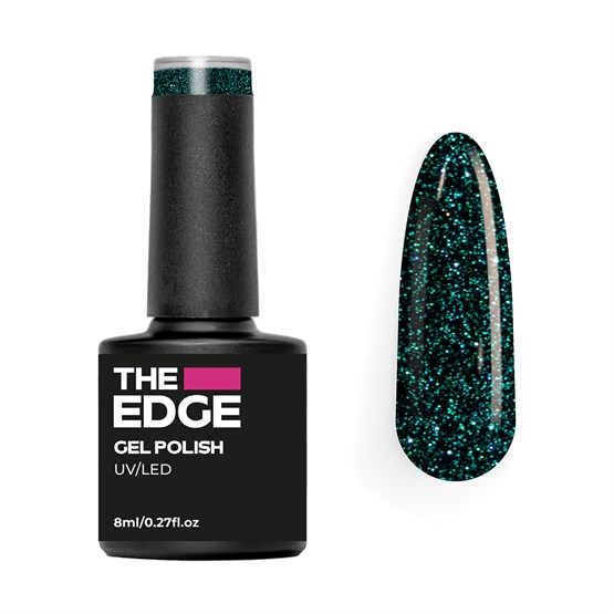 The Edge Gel Polish 8ml - Emerald Glitter