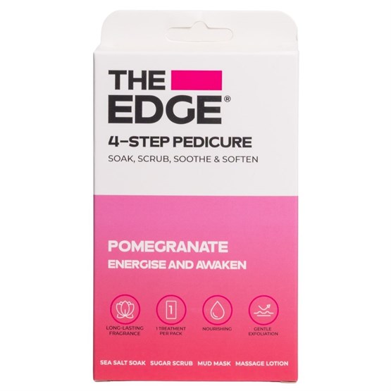 The Edge 4 Step Pedicure Pack - Pomegranate