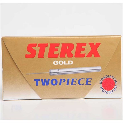Sterex Two Piece Disposable Needles Short Gold Pk50 - F3S