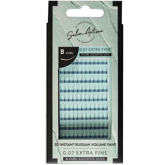 Salon Artisan Extra Fine Instant Russian Lashes 3D B Curl 0.07