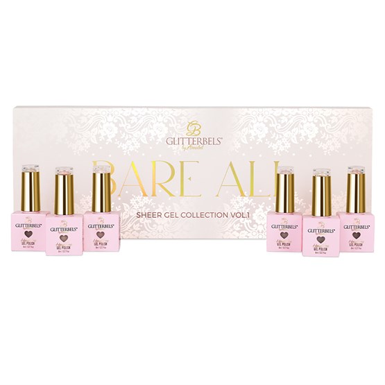 Glitterbels Bare All Hema Free Gel Polish Collection 8ml x6