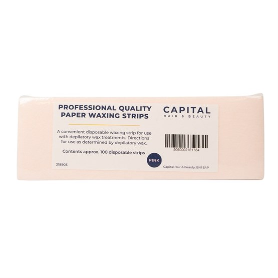 Capital Paper Waxing Strips Pk100 (Pink)