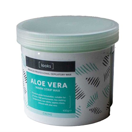 Looks Warm Strip Wax 450g - Aloe Vera Creme
