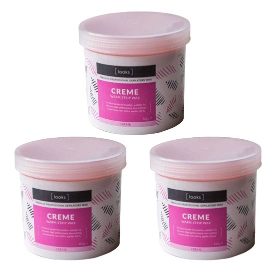 Looks Wax Pink Creme Wax Bundle