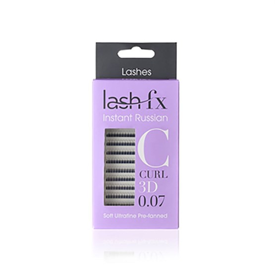 Lash FX Pre Fanned Instant Russians - 0.07 C Curl 3D - 13mm