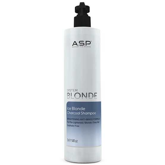 A.S.P System Blonde Ice Blonde Charcoal Shampoo 1 Litre