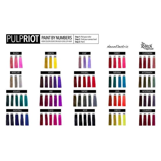 pulp riot color chart 2020