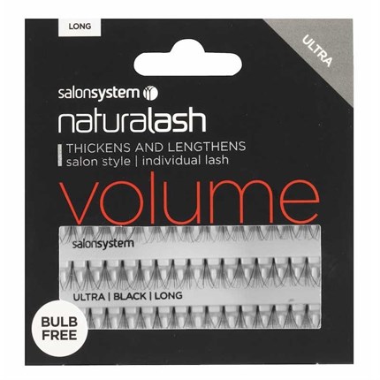 Salon System Naturalash Individual Lashes Ultra Black - Long (Volume)