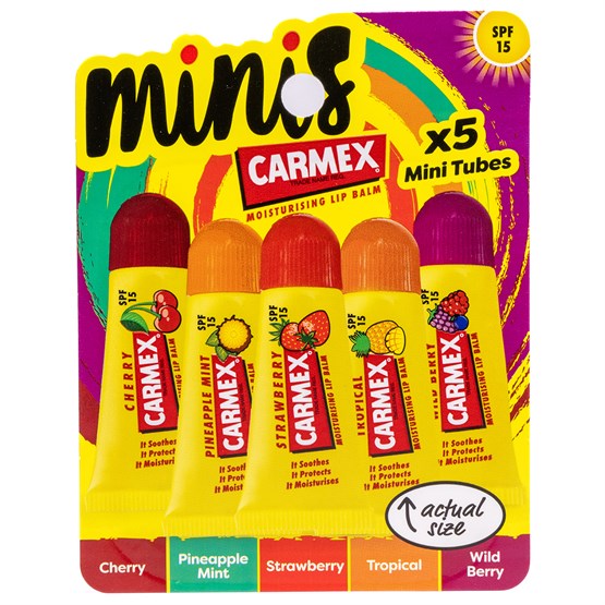 Carmex Fruit Mini Tubes 5pk