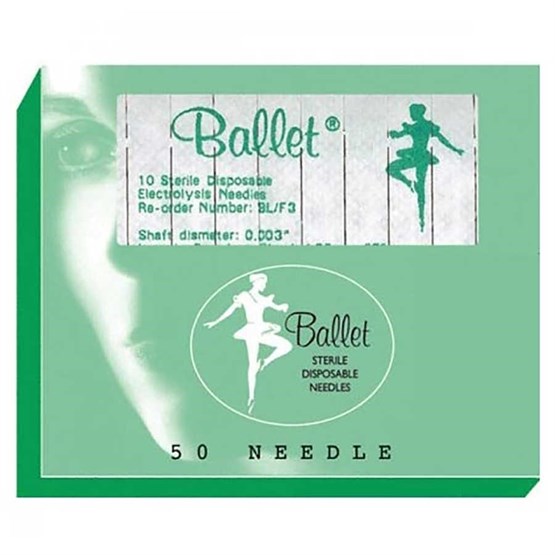 HOF Ballet Needle Stainless Steel - F2 Pk50