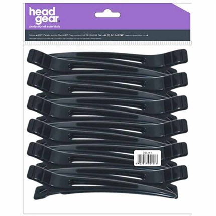 Head-Gear Hair Klips Small Pk12 - Black
