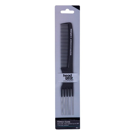 Head-Gear Dressing Out 5 Prong Comb - Carbon (hg-32)