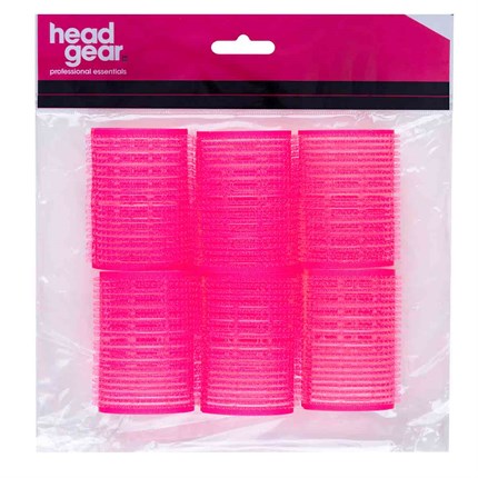 Head-Gear Velcro Rollers - Pink Pk6 (43mm)