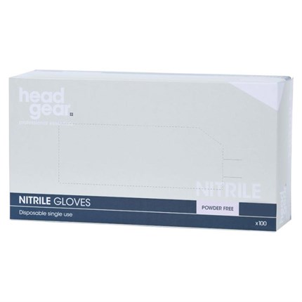 Head-Gear Nitrile Biodegradable Powder Free Gloves Box 100 - Medium