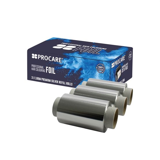 Procare Aluminium Foil 100mm x 100m Pk3 - Silver