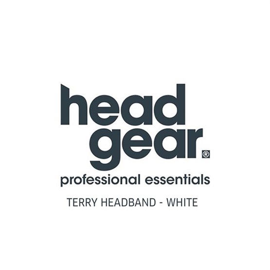 Head-Gear Terry Headband - White