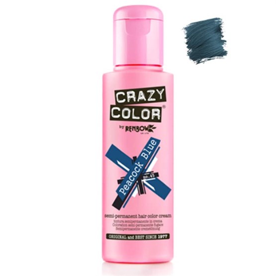 Crazy Color Hair Colour Creme 100ml - Peacock Blue