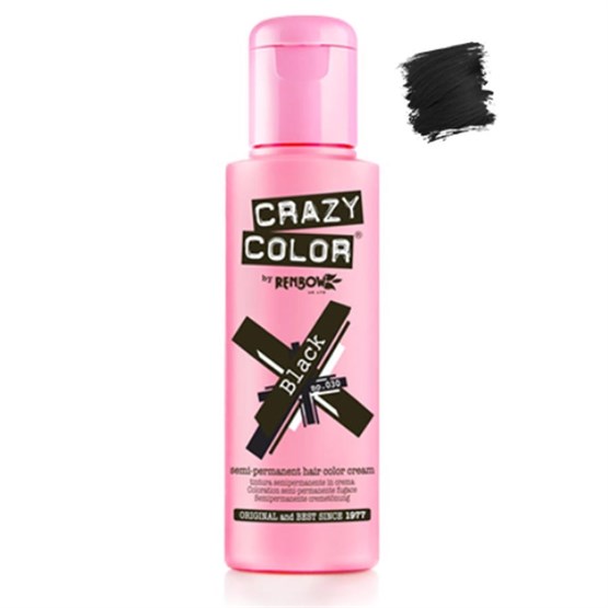 Crazy Color Hair Colour Creme 100ml - Black