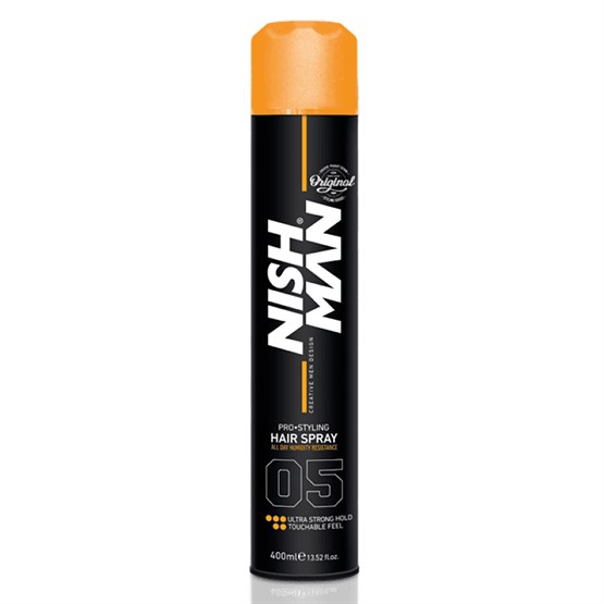Nishman Ultra Strong Hold Hair Spray 400ml - 05