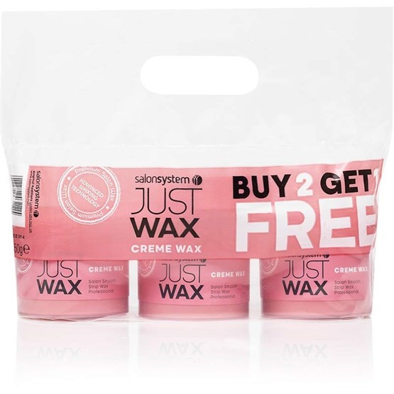 Salon System Just Wax - Creme Wax 3x450g