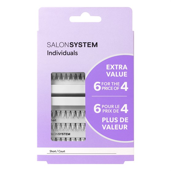 Salon System Naturalash Extra Value Pack (6 for the price of 4) - Short