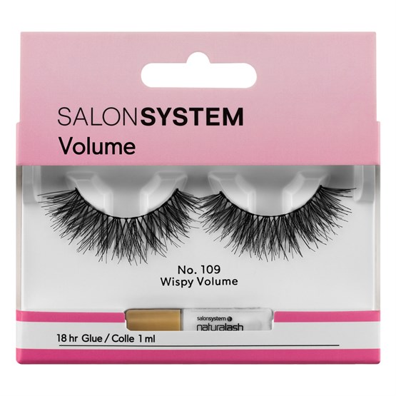 Salon System Naturalash Strip Lashes - 109 Black (Texture)