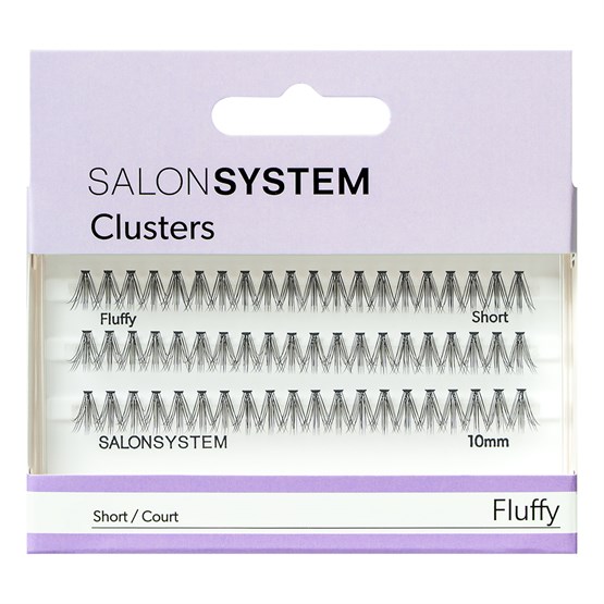 Salon System Cluster Lashes - Fluffy Short 10mm
