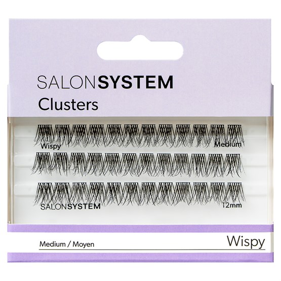 Salon System Cluster Lashes - Wispy Long 12mm