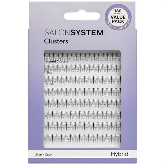Salon System Hybrid Cluster Lashes Value Pack - Short