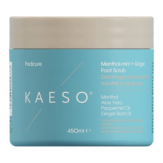 Kaeso Pedicure Menthol-Mint + Ginger Foot Scrub 450ml