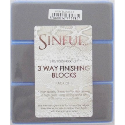 Sinful 3 Way Finishing Blocks - Pk3