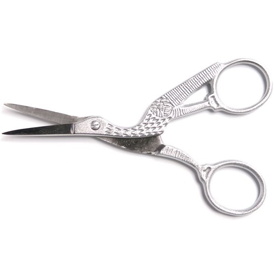 Stork Scissor - Metallic Silver