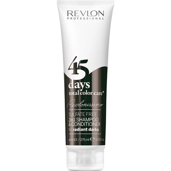 Revlon 45 Days Total Color Care 2 in 1 Shampoo & Conditioner - Radiant Darks