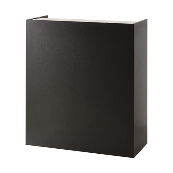 Luca Rossini Aida Reception Desk - Black + Sky Panel