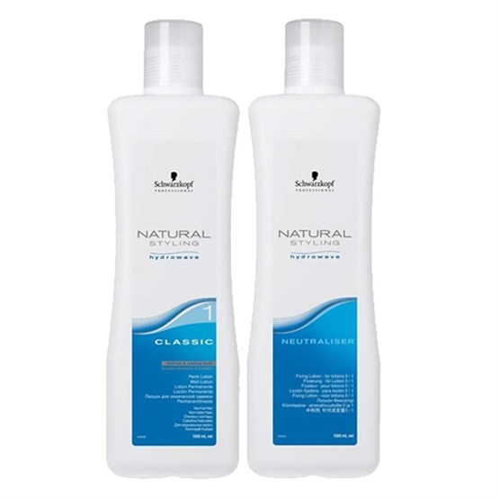 Schwarzkopf Natural Styling Hydrowave Classic Perm & Neutraliser Lotion 1 Litre - 1