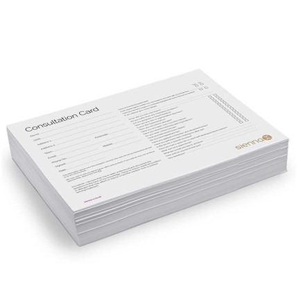 Sienna X Consultation Cards x50