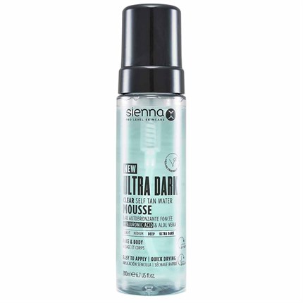 Sienna X Ultra Dark Clear Tan Water Mousse 200ml